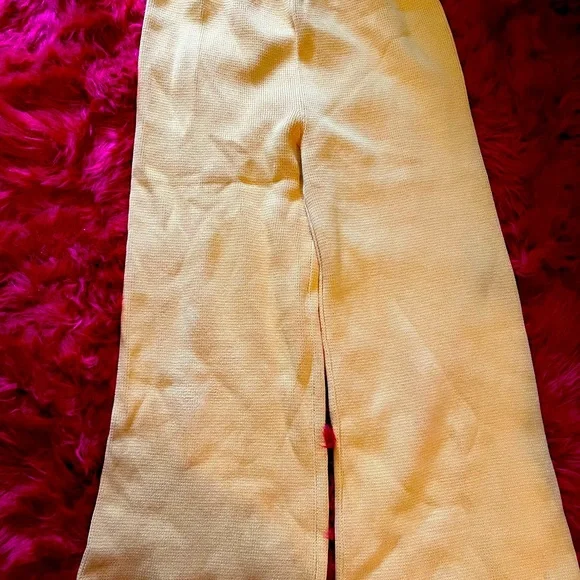 Baba yellow cotton trousers. OS